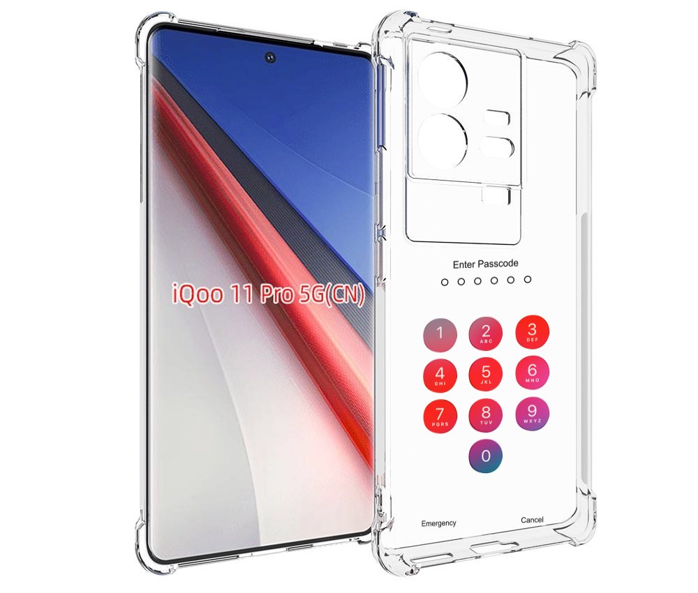

Чехол бампер MyPads введите-пароль для Vivo iQOO 11 Pro противоу..., Прозрачный, Tocco