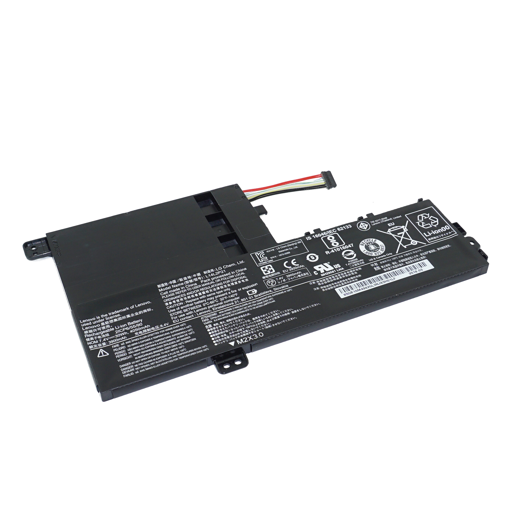 фото Аккумулятор l15m2pb1 для lenovo ideapad yoga 520-14ikb и др. (5b10m50528) (тип 1) azerty