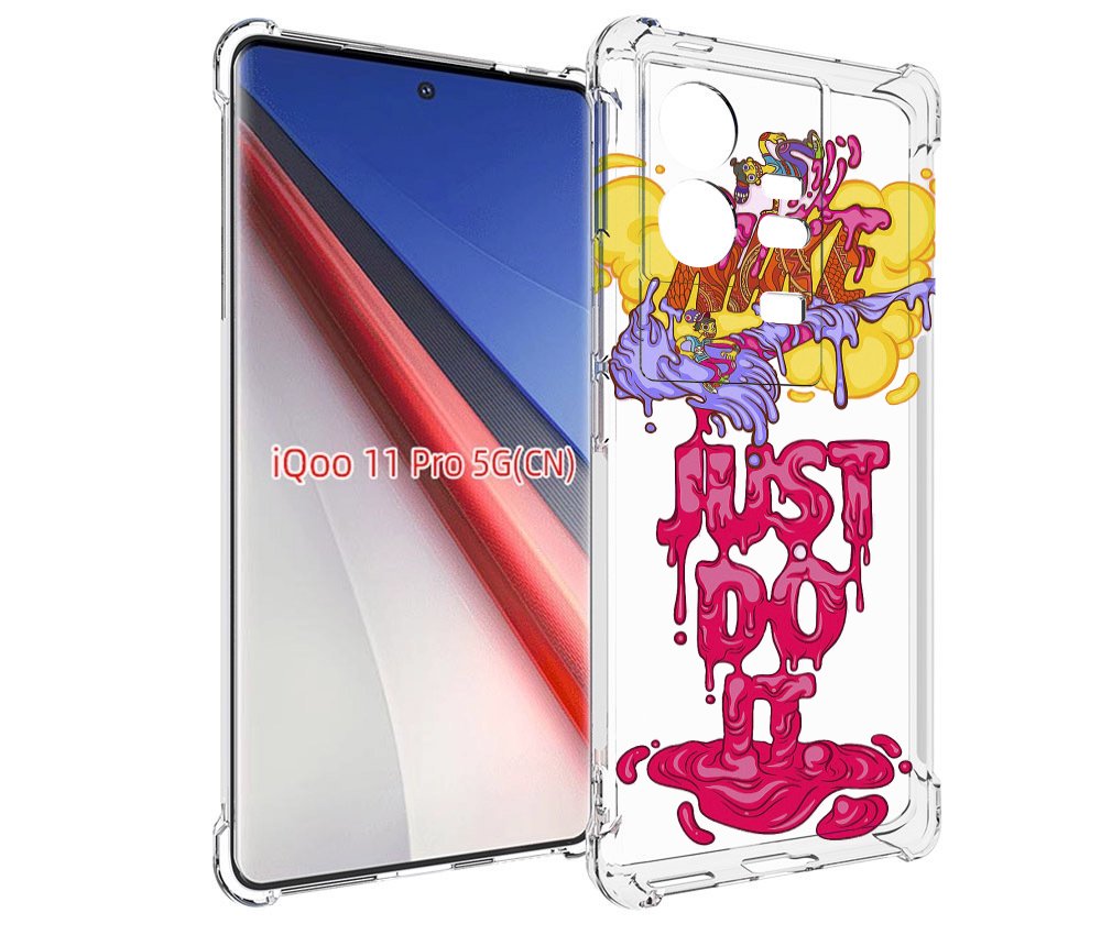

Чехол бампер MyPads вкусный найк для Vivo iQOO 11 Pro противоуда..., Прозрачный, Tocco