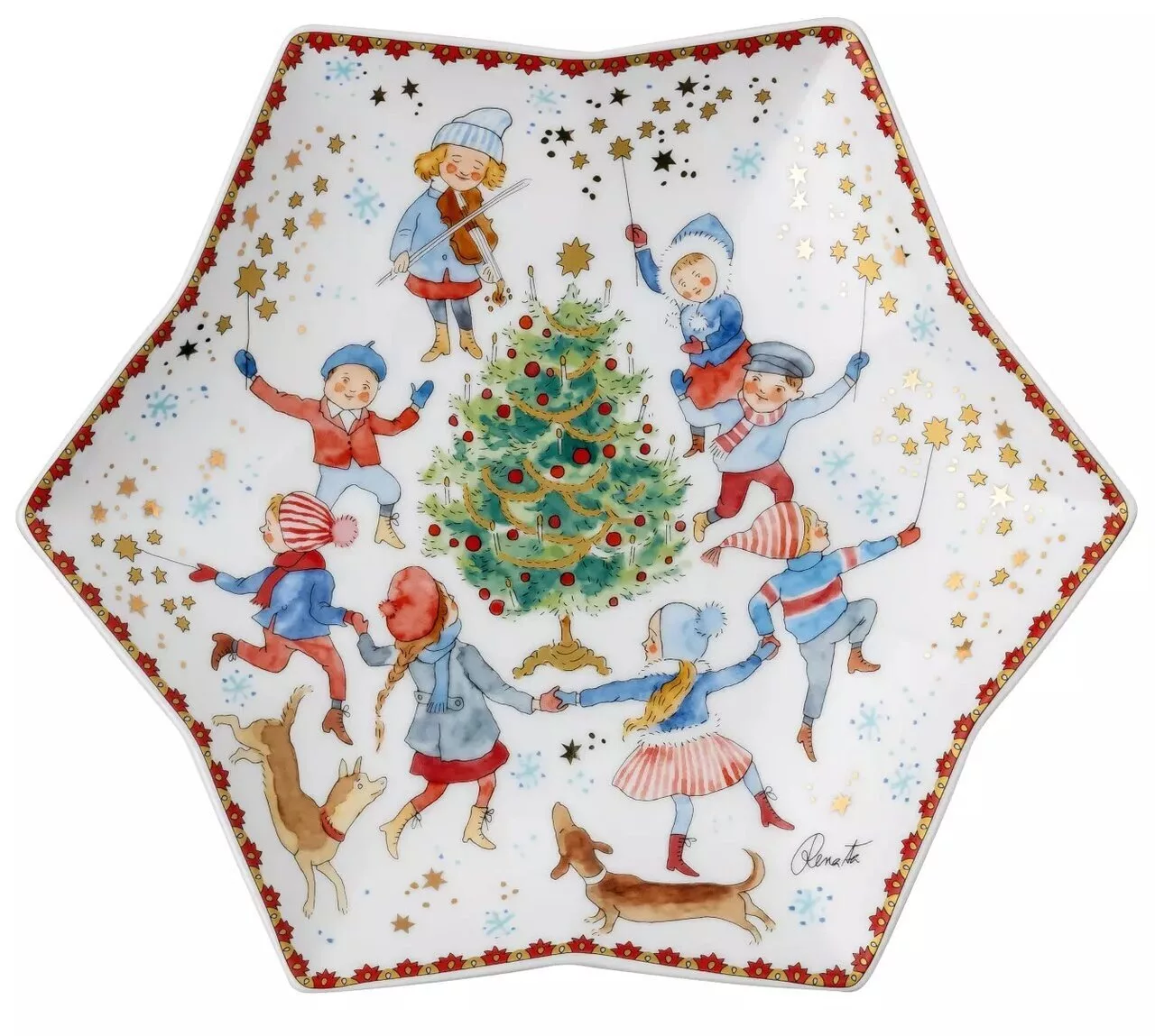 Блюдо Hutschenreuther Рождественская серия 2023 24 см