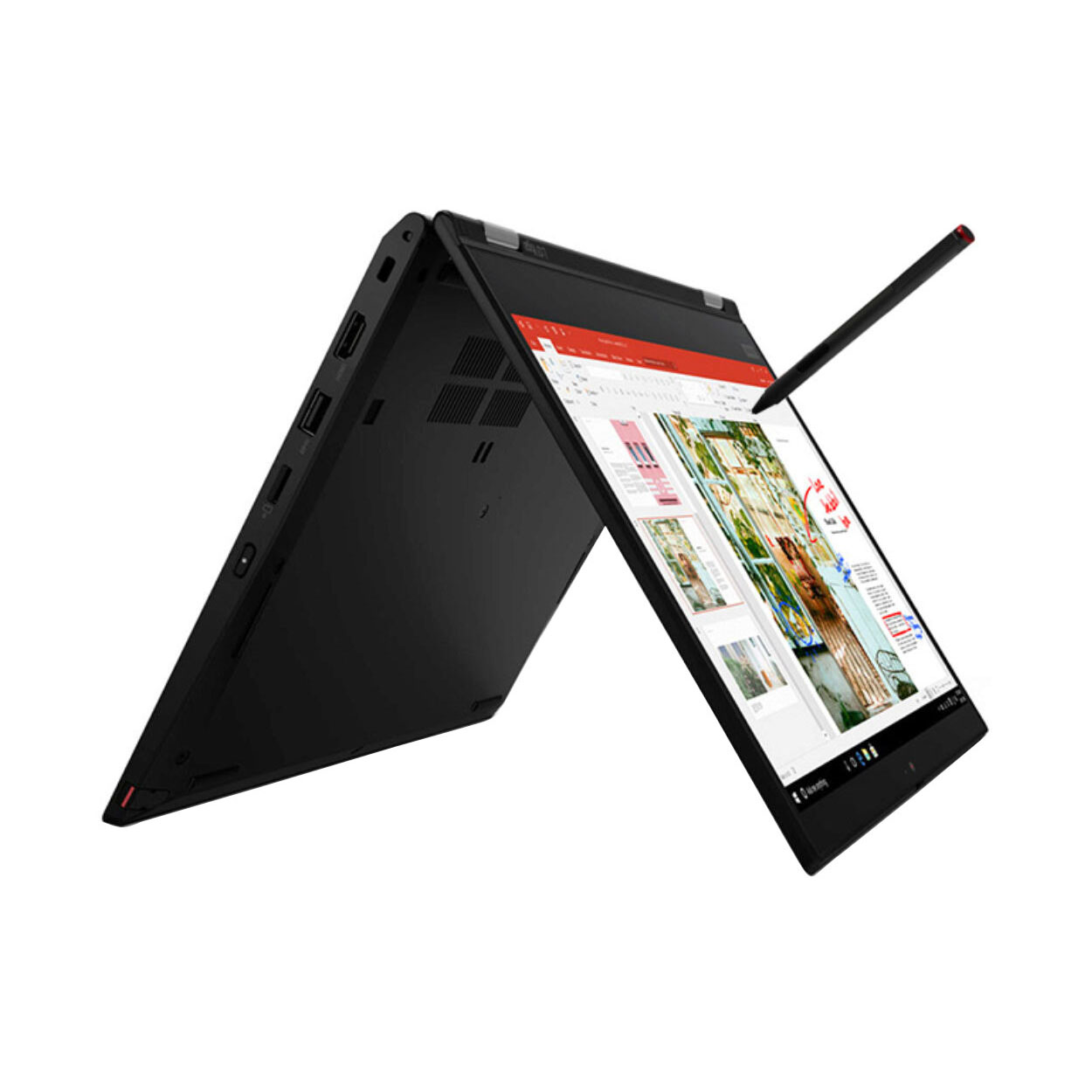 фото Ноутбук-трансформер lenovo thinkpad l13 yoga gen 2 black (20vk000yrt)