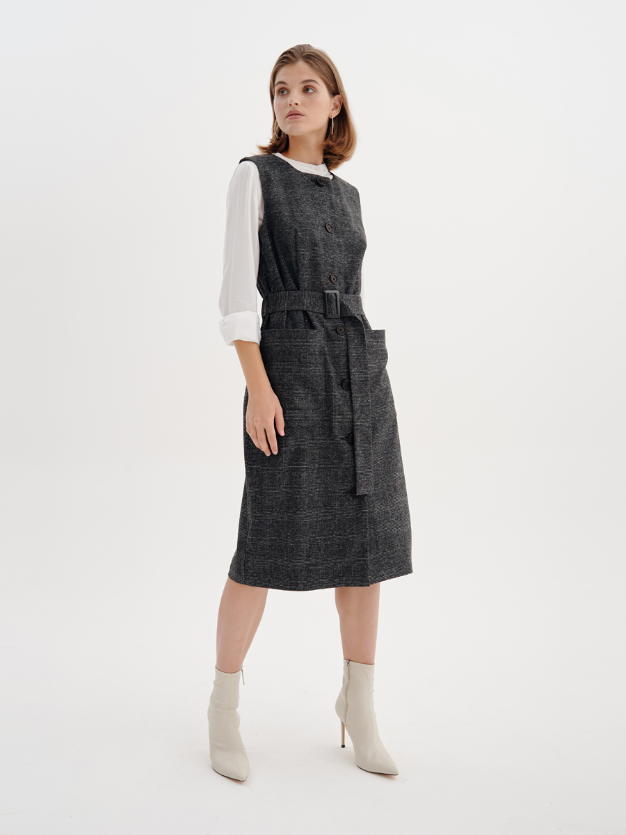

Сарафан 1001dress BF00034 серый 50, BF00034