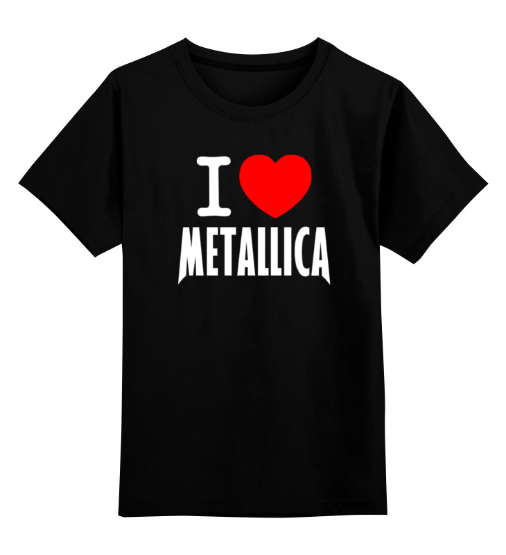 

Футболка детская Printio «i love metallica» цв. черный р. 152, «i love metallica»