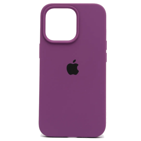 фото Чехол iphone 14 pro max silicon сase apl ws (с лого), пурпурный nobrand