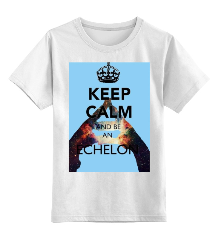 

Футболка детская Printio Keep calm and be an echelon цв. белый р. 152, Keep calm and be an echelon