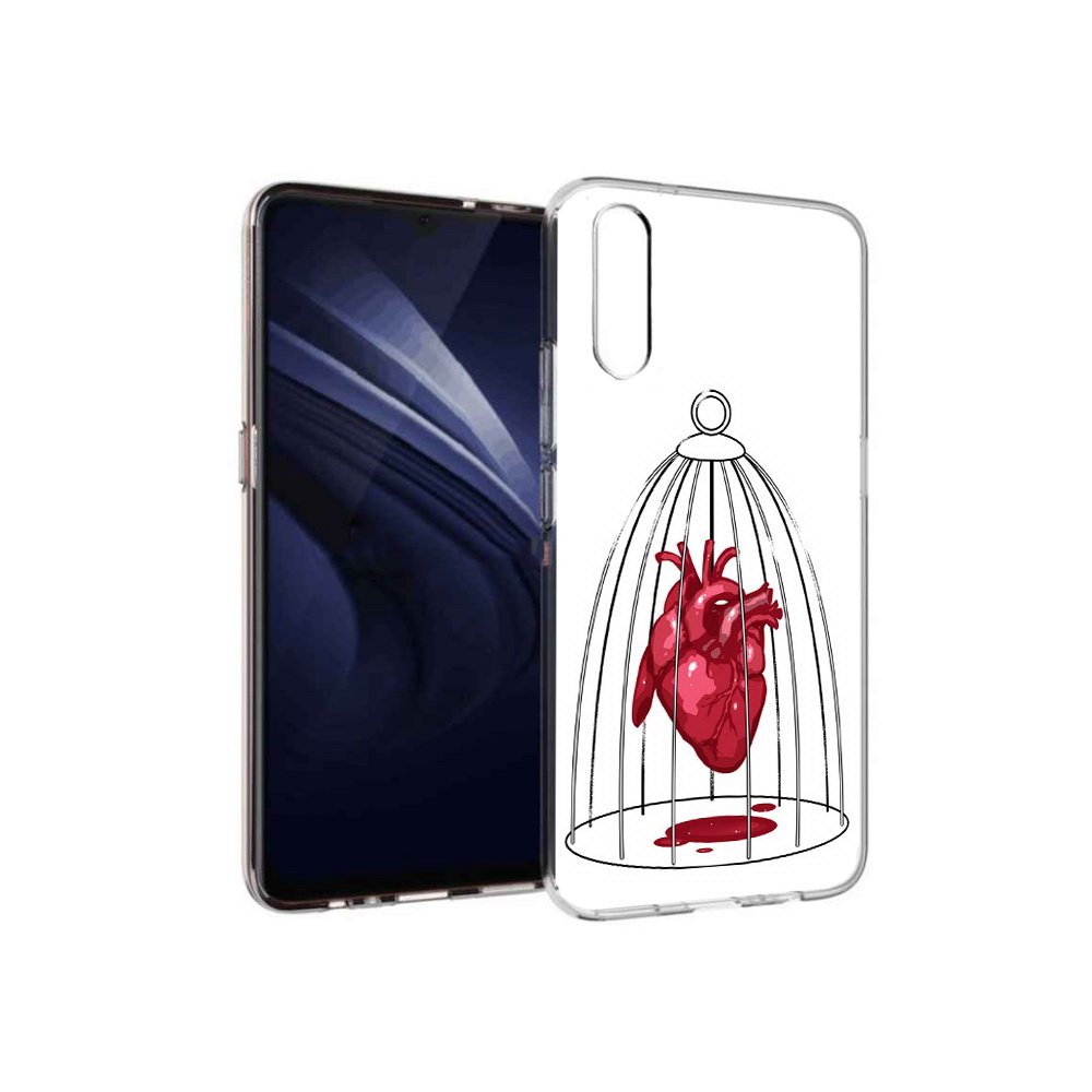 

Чехол MyPads Tocco для Vivo V17 Neo сердце в клетке (PT226959.388.597), Прозрачный, Tocco