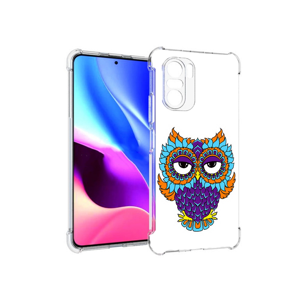 

Чехол MyPads Tocco для Xiaomi Redmi K40 Цветная сова (PT158239.260.198), Прозрачный, Tocco