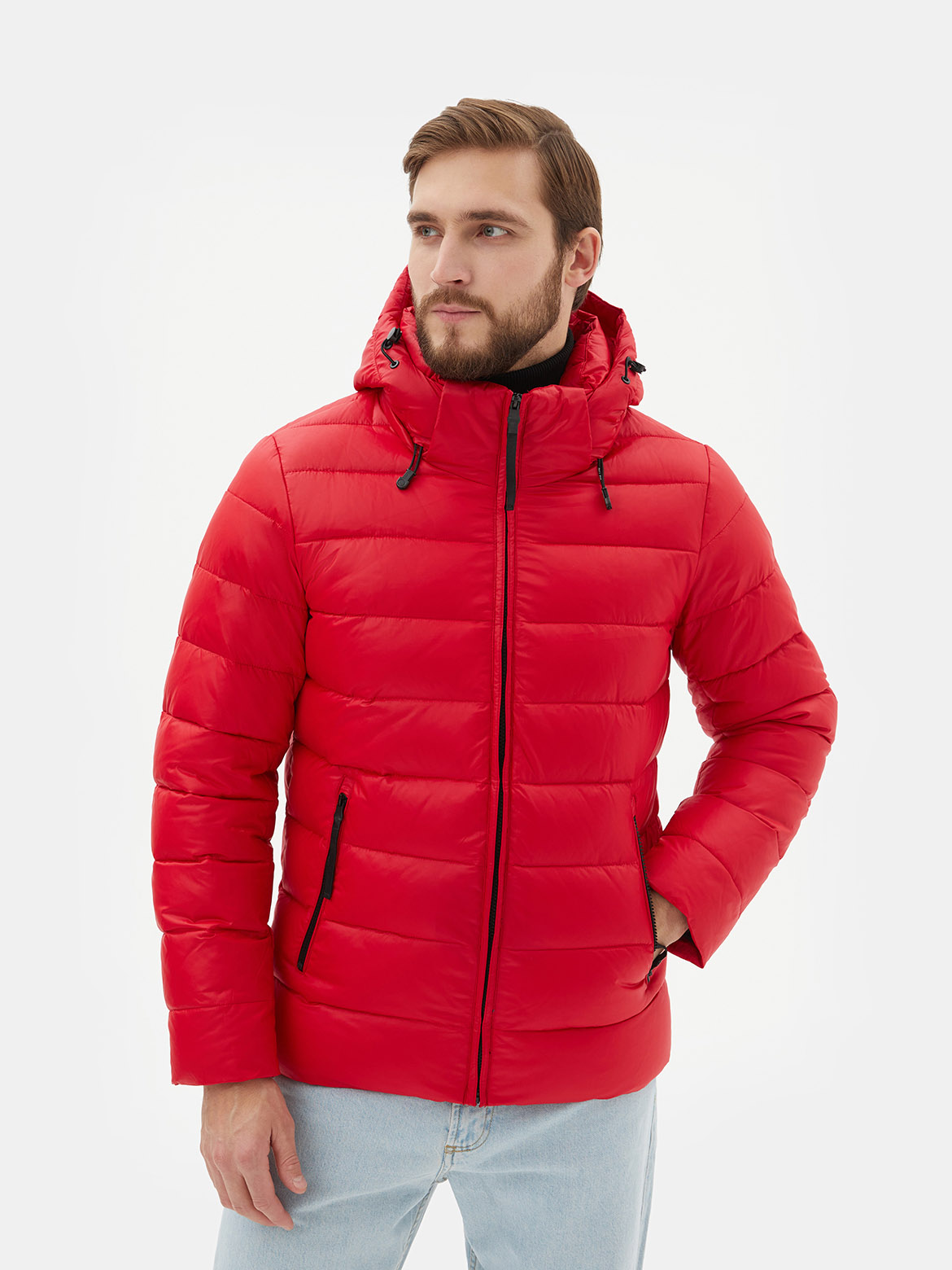 Зимняя куртка мужская Ralf Ringer 72746 красная 50