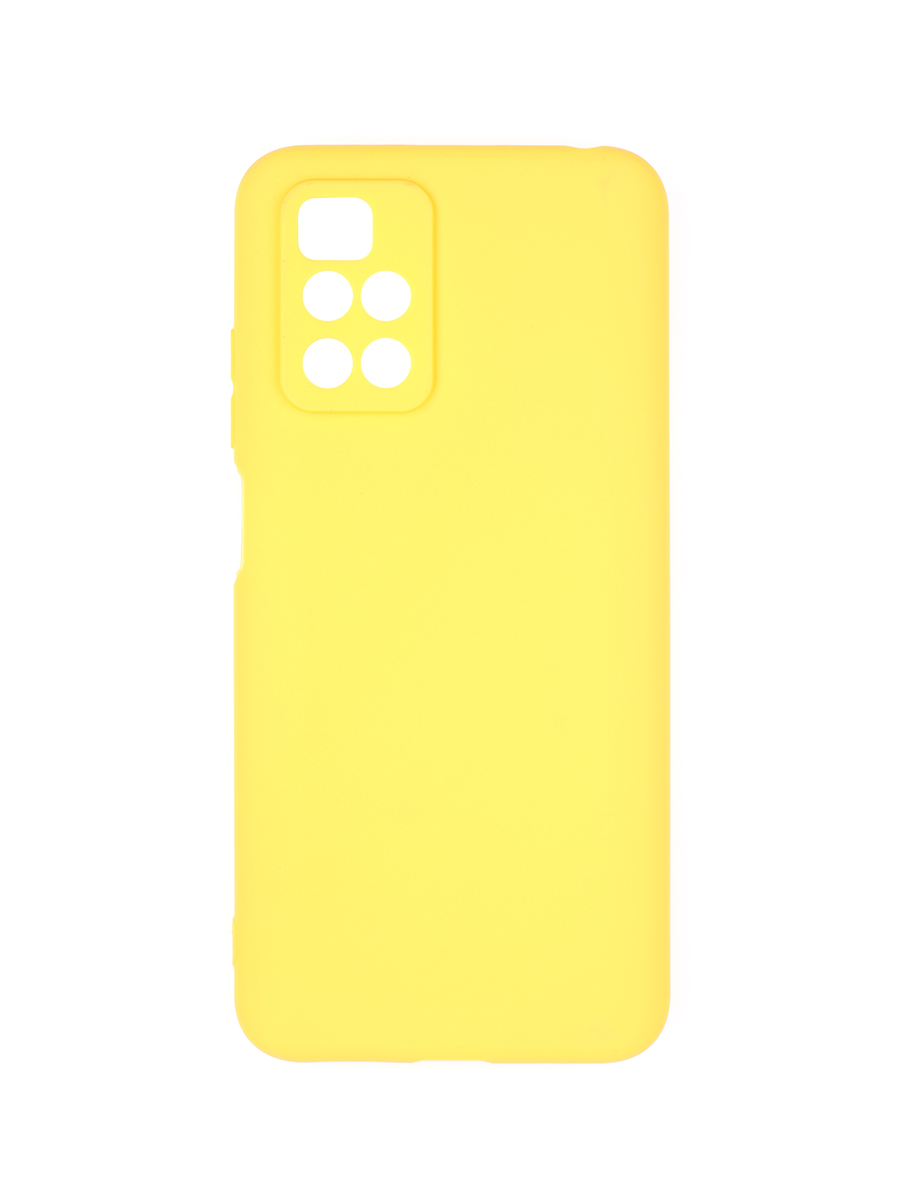 фото Чехол накладка soft для xiaomi redmi 10 желтый с защитой камеры, матовая zibelino