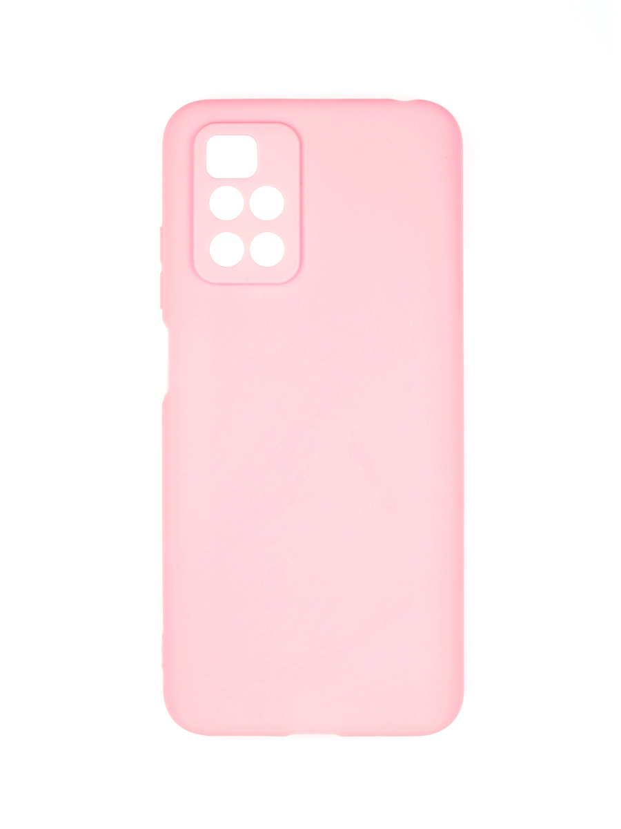 фото Чехол накладка soft для xiaomi redmi 10 розовый с защитой камеры, матовая zibelino