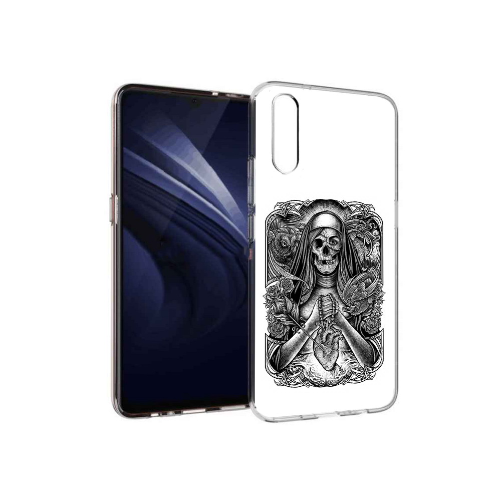 

Чехол MyPads Tocco для Vivo V17 Neo скелет с сердцем (PT226959.388.603), Прозрачный, Tocco