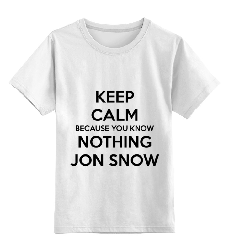 

Футболка детская Printio Jon snow цв. белый р. 152, Jon snow