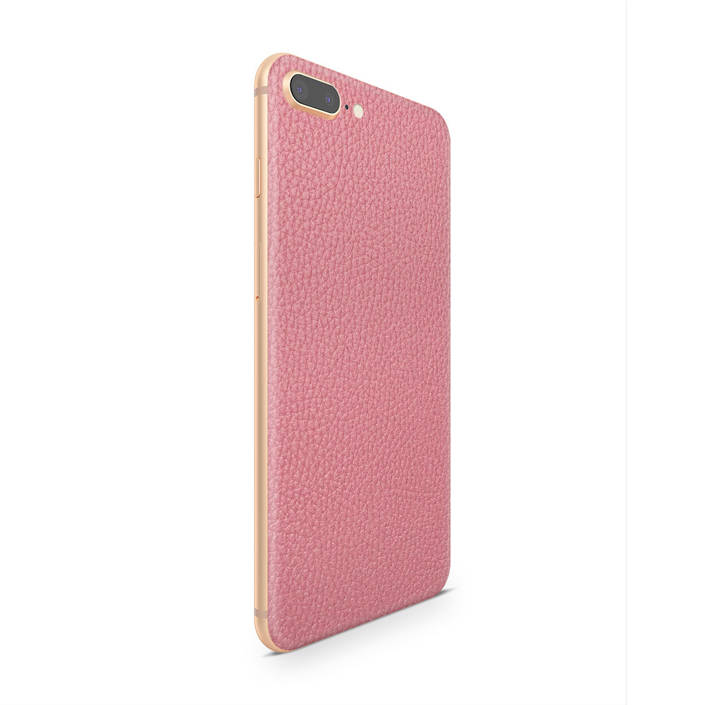 

Наклейка Glueskin из натуральной кожи Classic для Apple iPhone 8 Plus, Розовый