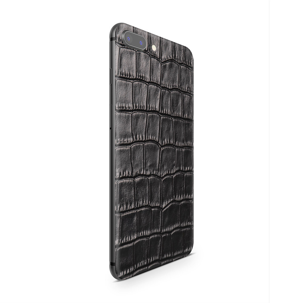 

Наклейка Glueskin из натуральной кожи Croco для Apple iPhone 8 Plus, Черный