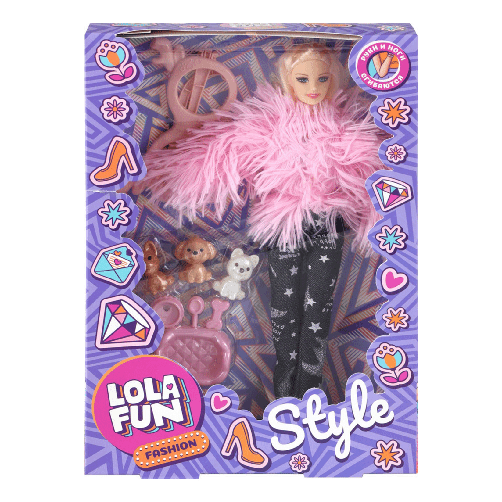 

Кукла Lola Fun Модница с питомцами 9 предметов