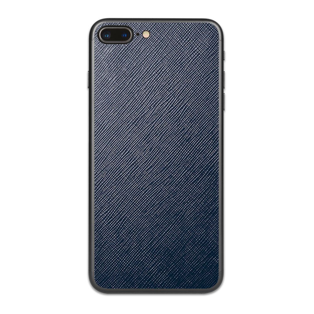 

Наклейка Glueskin из натуральной кожи Saffiano для Apple iPhone 8 Plus, Синий