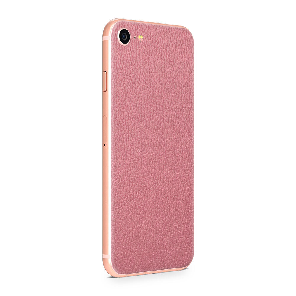 

Наклейка Glueskin из натуральной кожи Classic для Apple iPhone SE 2020, Розовый