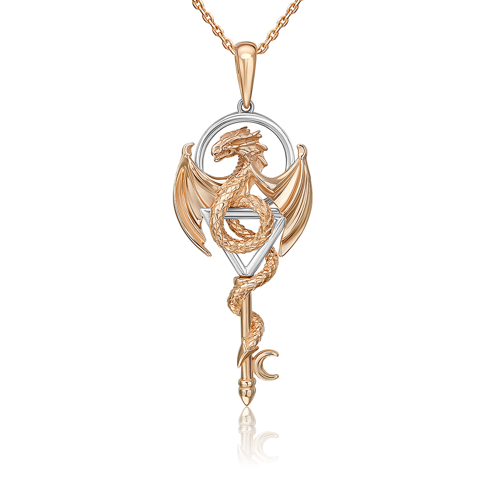 

Подвеска из комбинированного золота PLATINA jewelry 03-3507-00-000-1111, 03-3507-00-000-1111