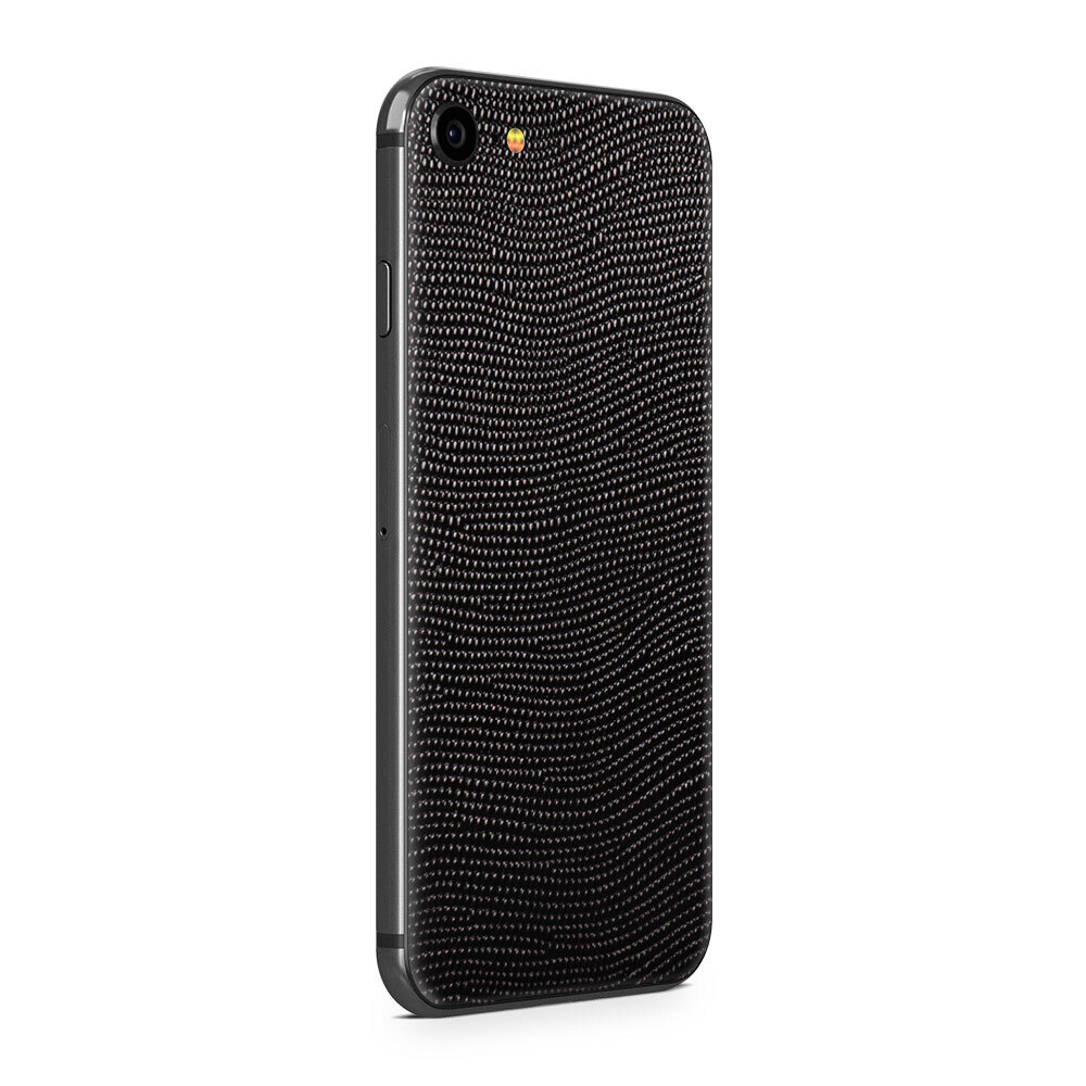 

Наклейка Glueskin из натуральной кожи Stingray для Apple iPhone SE 2020, Черный