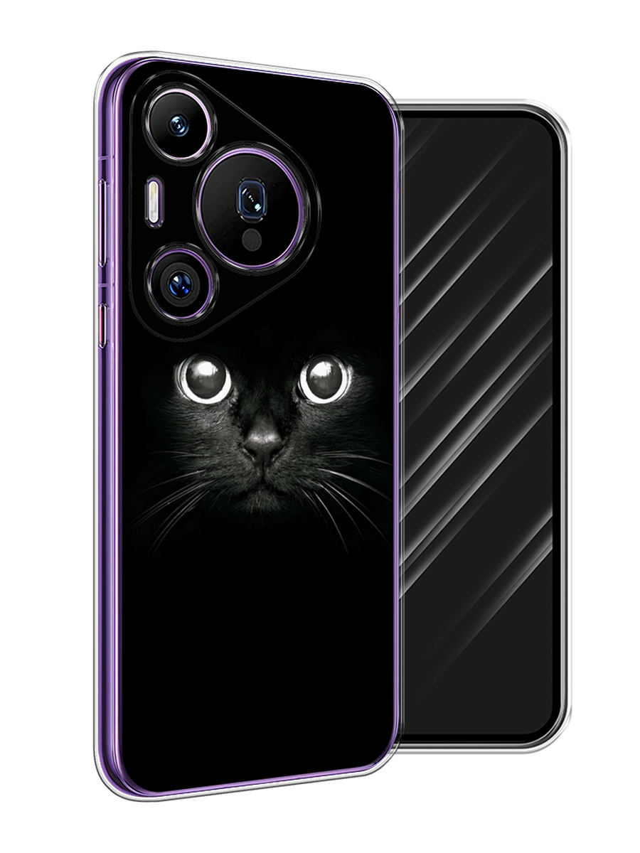 

Чехол Awog на Huawei Pura 70 Pro/70 Pro Plus "Взгляд черной кошки", Черный;белый;серый, 6124150-1