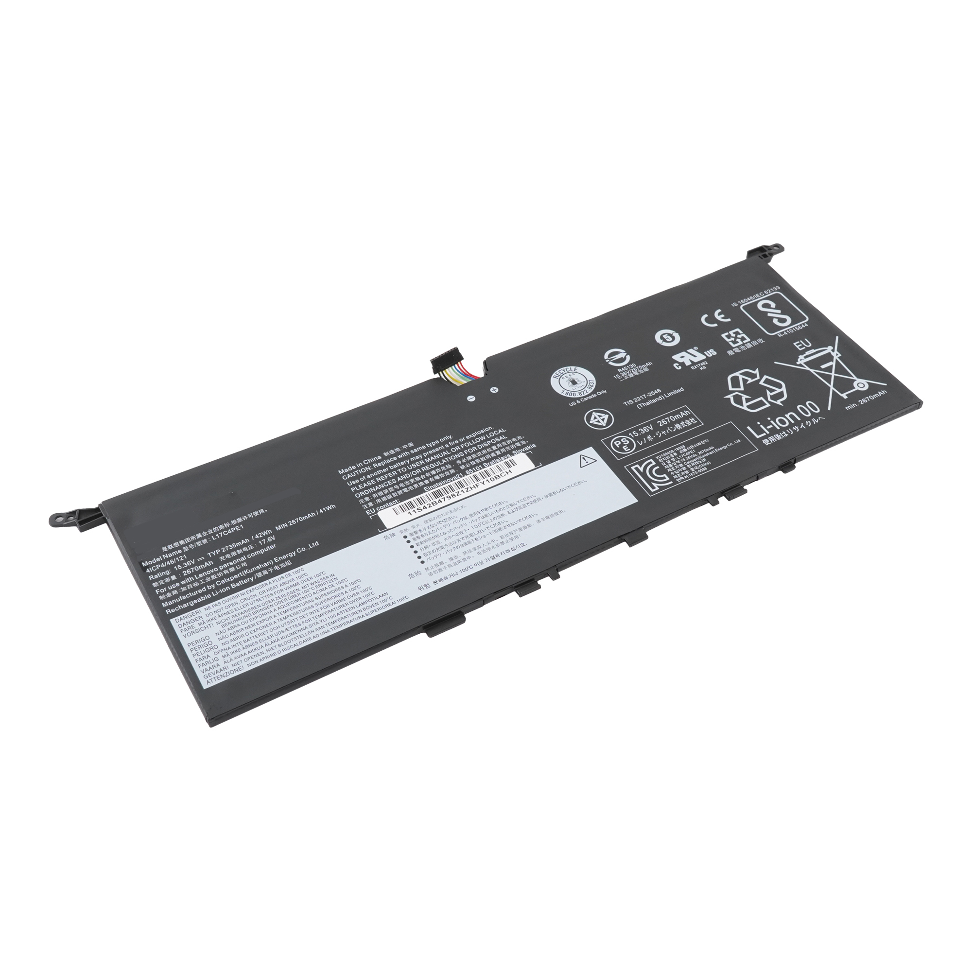 фото Аккумулятор l17c4pe1 для lenovo yoga s730-13iwl и др. azerty