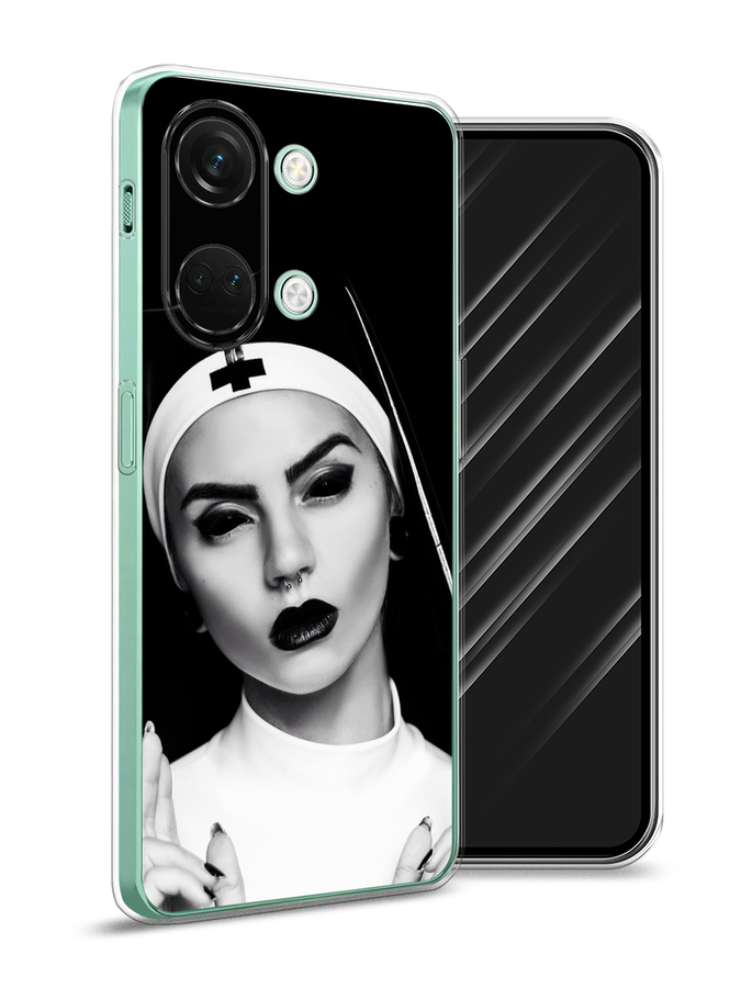 

Чехол Awog на OnePlus Nord 3 "Черная монашка", Серый;черный, 154050-9