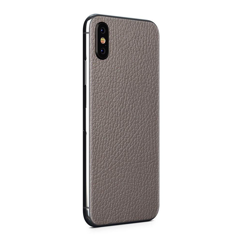 

Наклейка Glueskin из натуральной кожи Classic для Apple iPhone X, Серый