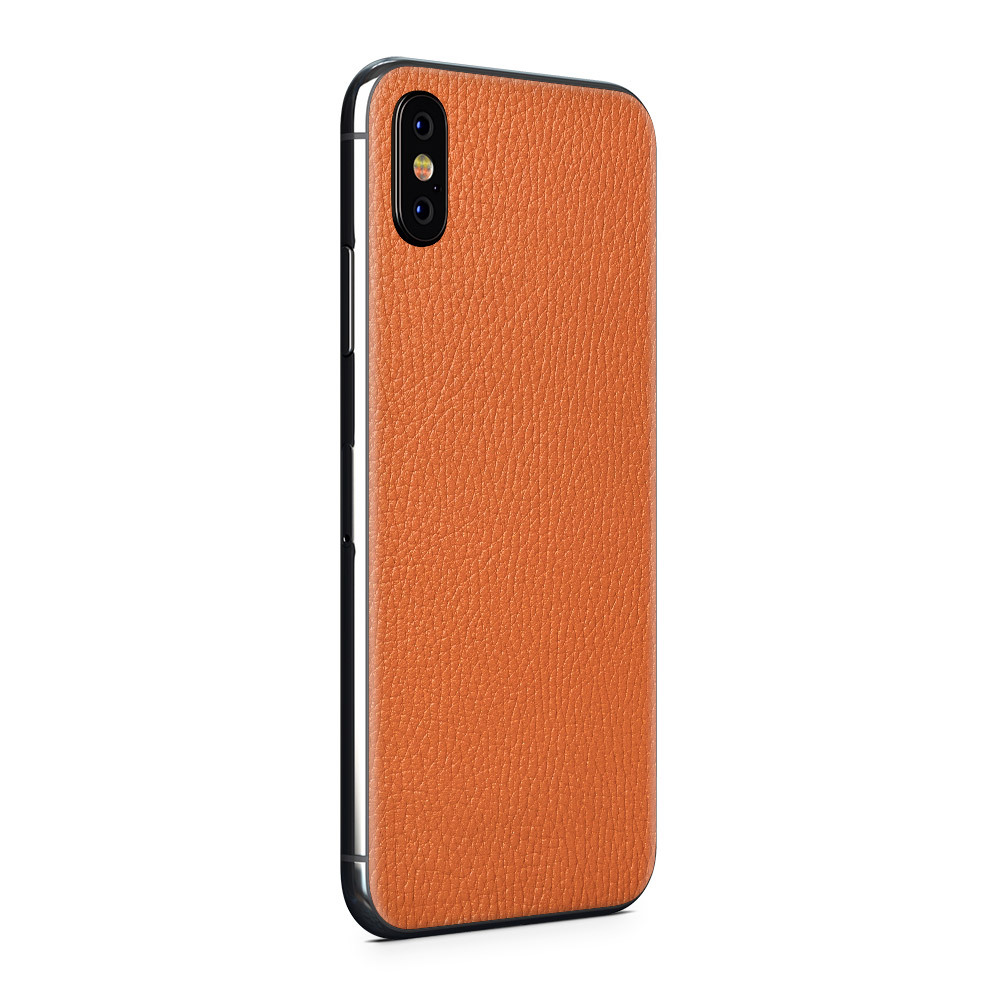

Наклейка Glueskin из натуральной кожи Classic для Apple iPhone X, Оранжевый