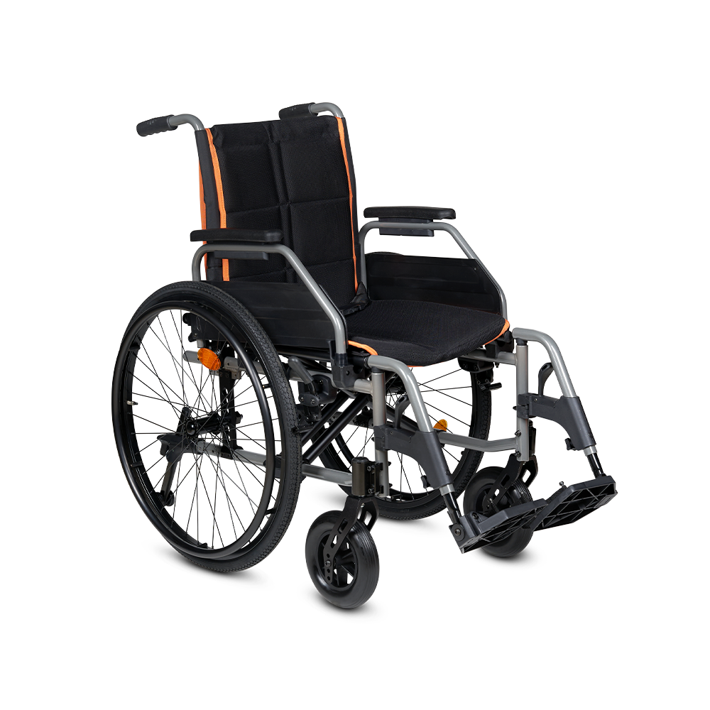 Кресло-коляска Армед 5000, быстросъемные пневмо колеса, сиденье 455 мм, складное