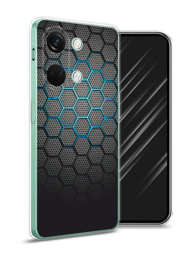 

Чехол Awog на OnePlus Nord 3 "Бирюзовые соты", Бирюзовый;синий;черный, 154050-3