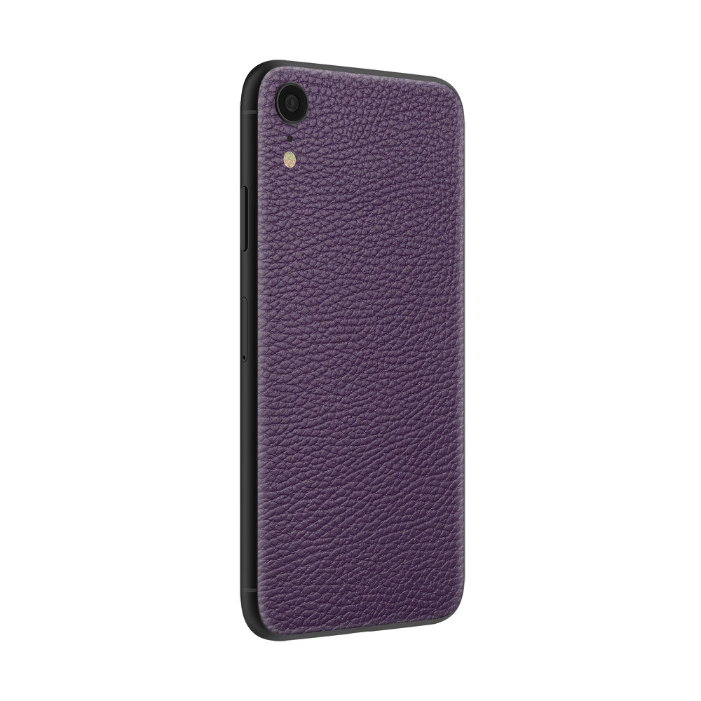 

Наклейка Glueskin из натуральной кожи Classic для Apple iPhone Xr, Фиолетовый