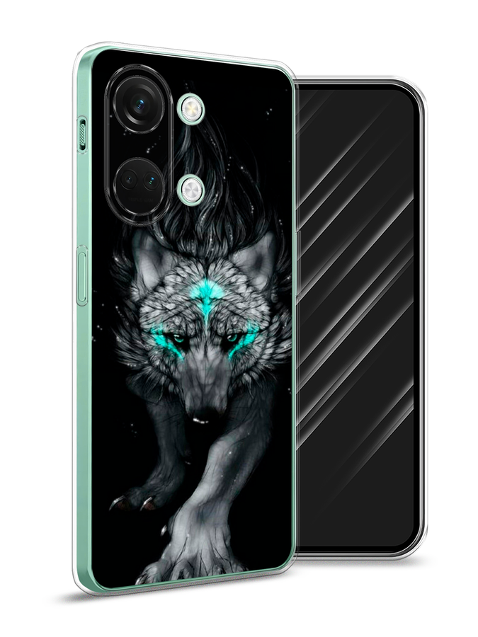 

Чехол Awog на OnePlus Nord 3 "Волшебный волк", Черный;серый, 154050-2