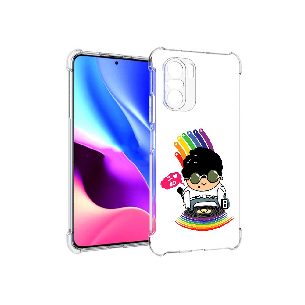 

Чехол MyPads Tocco для Xiaomi Redmi K40 Я люблю 80-е (PT158239.260.205), Прозрачный, Tocco