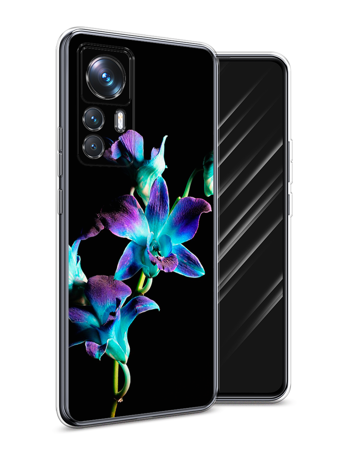 

Чехол Awog на Xiaomi 12T Pro / Сяоми 12T Про "Синий цветок на черном", Черный;голубой