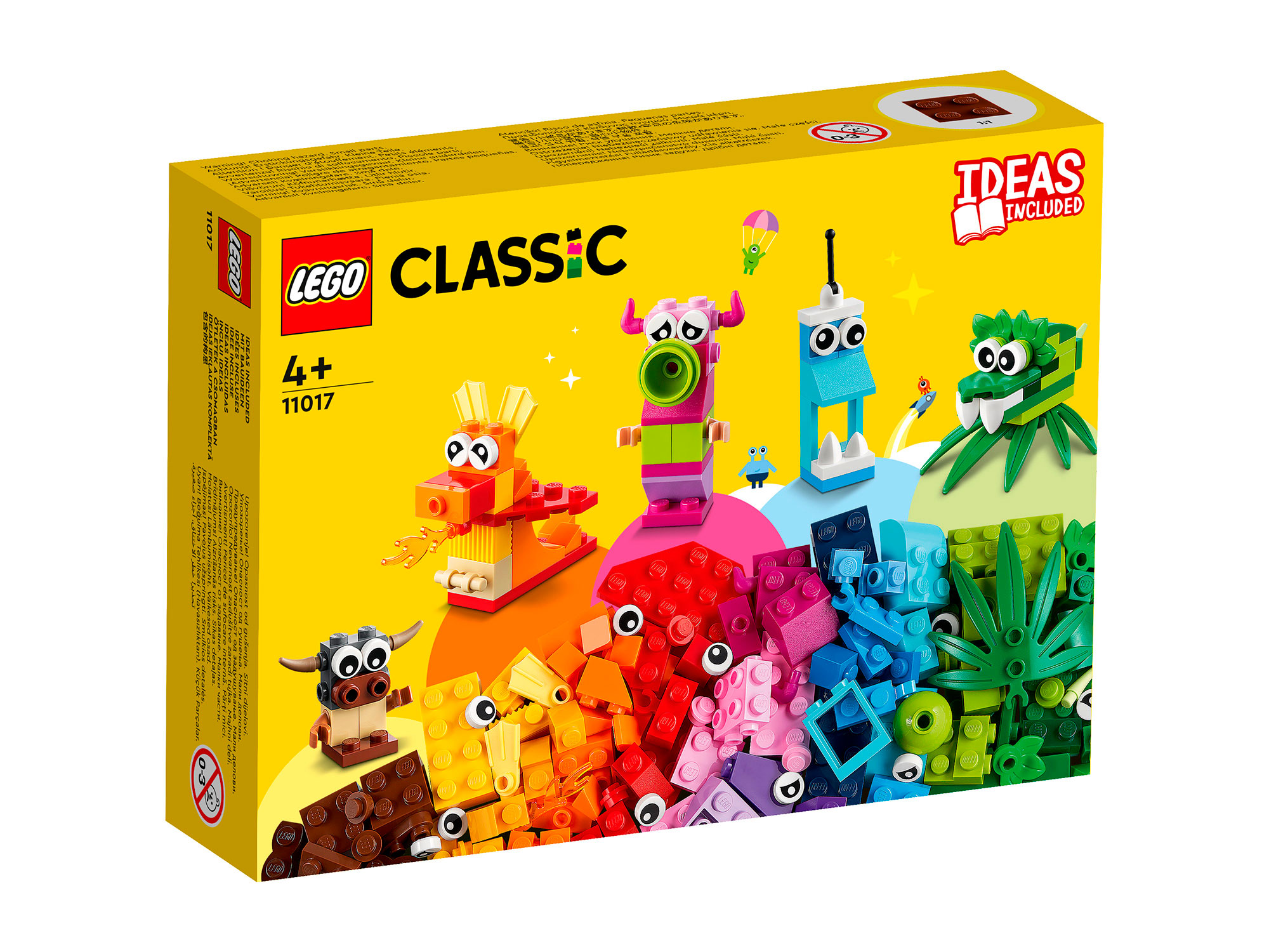 Конструктор Lego Classic Творческие монстры, 11017 конструктор lego duplo classic большая коробка с кубиками 10914