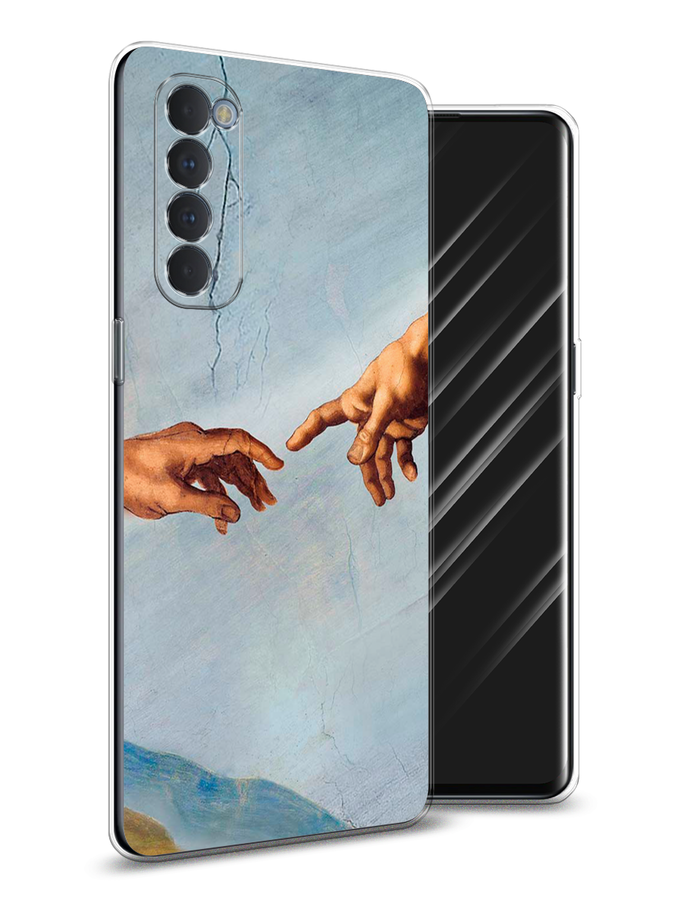 

Чехол Awog на Oppo Reno 4 Pro "Сотворение Адама", Разноцветный, 258950-9