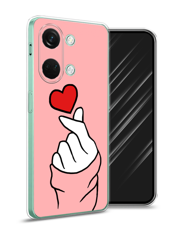 

Чехол Awog на OnePlus Nord 3 "Милое сердечко", Белый;красный;черный, 154050-7