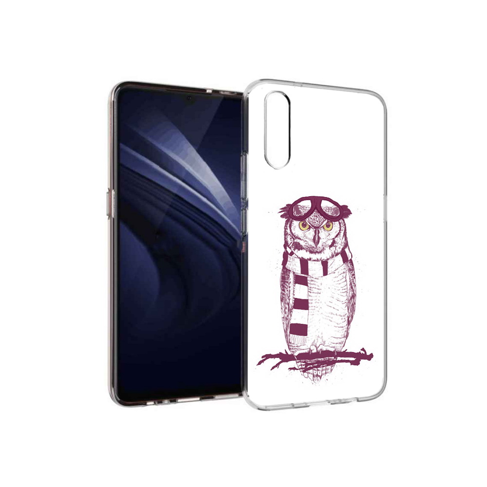 

Чехол MyPads Tocco для Vivo V17 Neo сова-летчик (PT226959.388.612), Прозрачный, Tocco