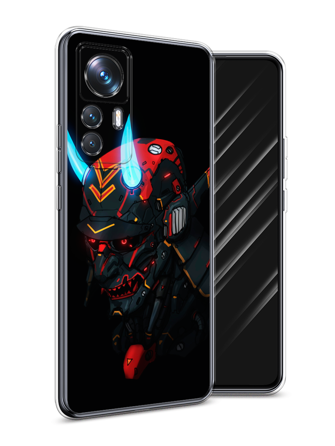 

Чехол Awog на Xiaomi 12T Pro / Сяоми 12T Про "Неоновый самурай", Черный;красный;голубой