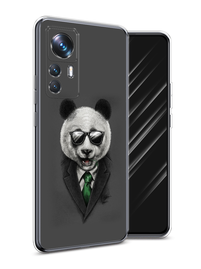 

Чехол Awog на Xiaomi 12T Pro / Сяоми 12T Про "Деловая панда", Серый;зеленый