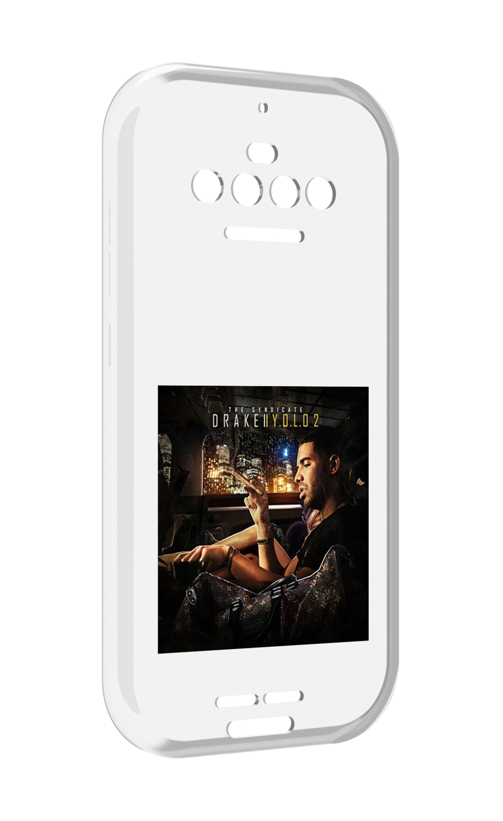 

Чехол MyPads Drake - You Only Live Once 2 для Oukitel F150 R2022, Прозрачный, Tocco
