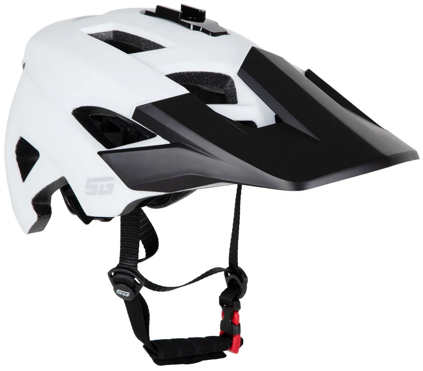 Шлем STG WT-085 с фонарем, M (54-58 см), белый Х112427