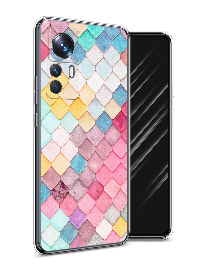 

Чехол Awog на Xiaomi 12T Pro / Сяоми 12T Про "Нежные ромбики", Красный