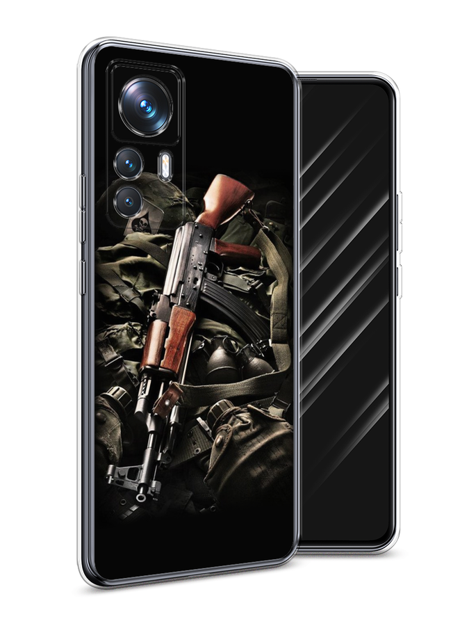

Чехол Awog на Xiaomi 12T Pro / Сяоми 12T Про "Автомат", Черный;коричневый;серый