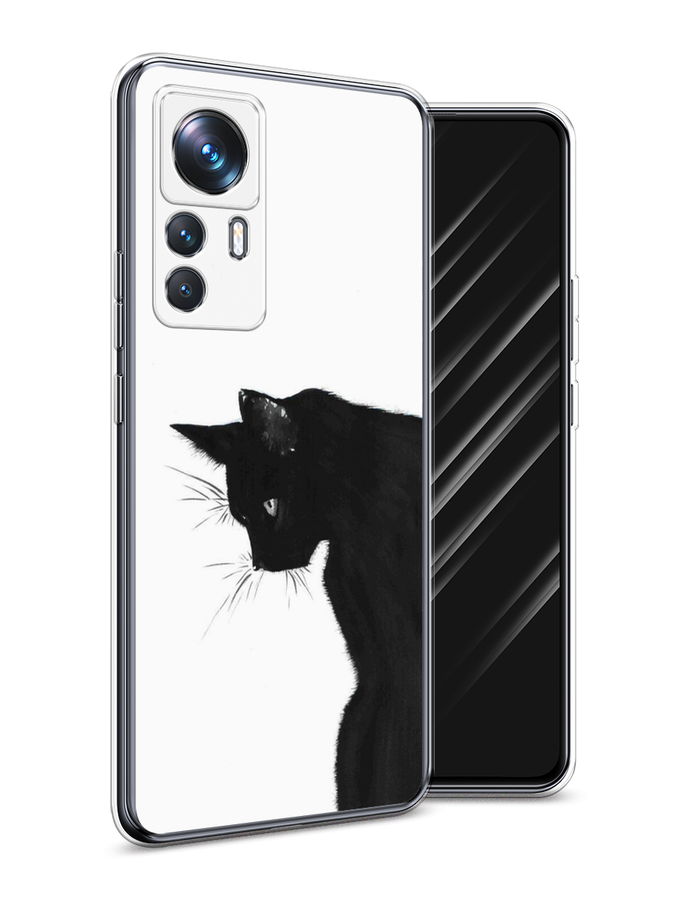 

Чехол Awog на Xiaomi 12T Pro / Сяоми 12T Про "Black cat", Черный;белый