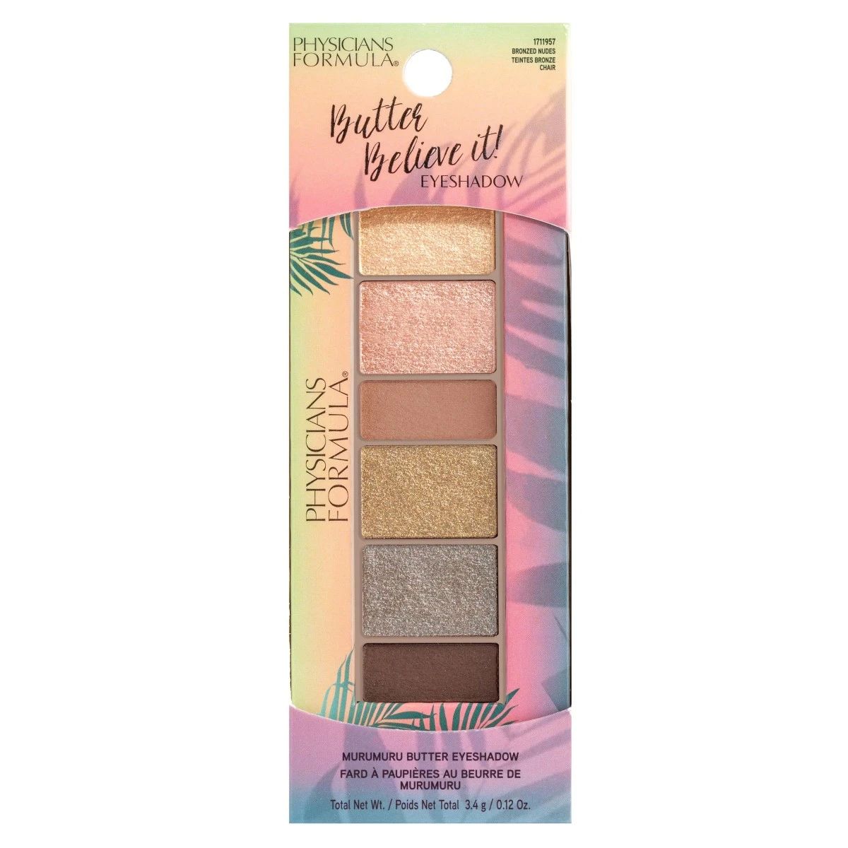 Палетка теней Physicians Formula BUTTER BELIEVE IT! EYESHADOW тон: бронзовый нюд 3.4г