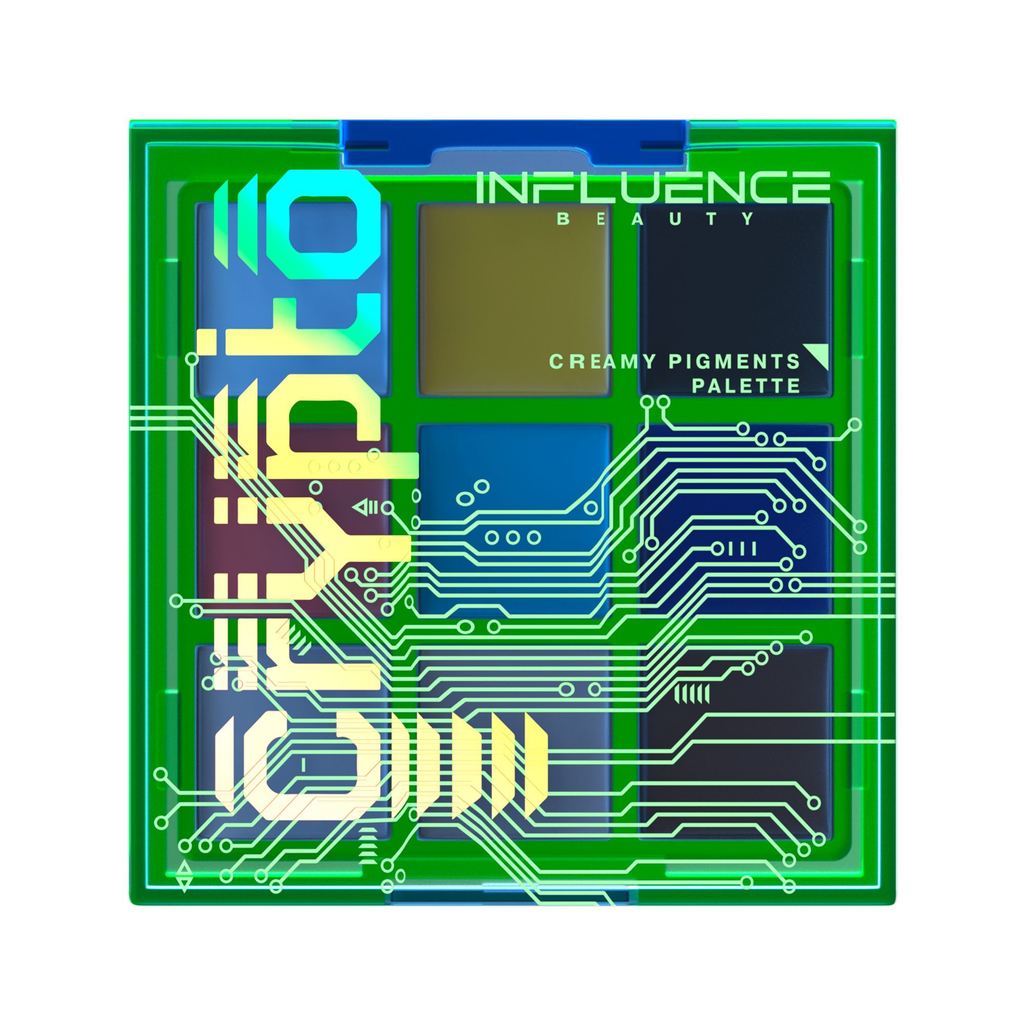 

Палетка кремовых пигментов Influence Beauty Crypto Creamy pigments palette Crypto 01
