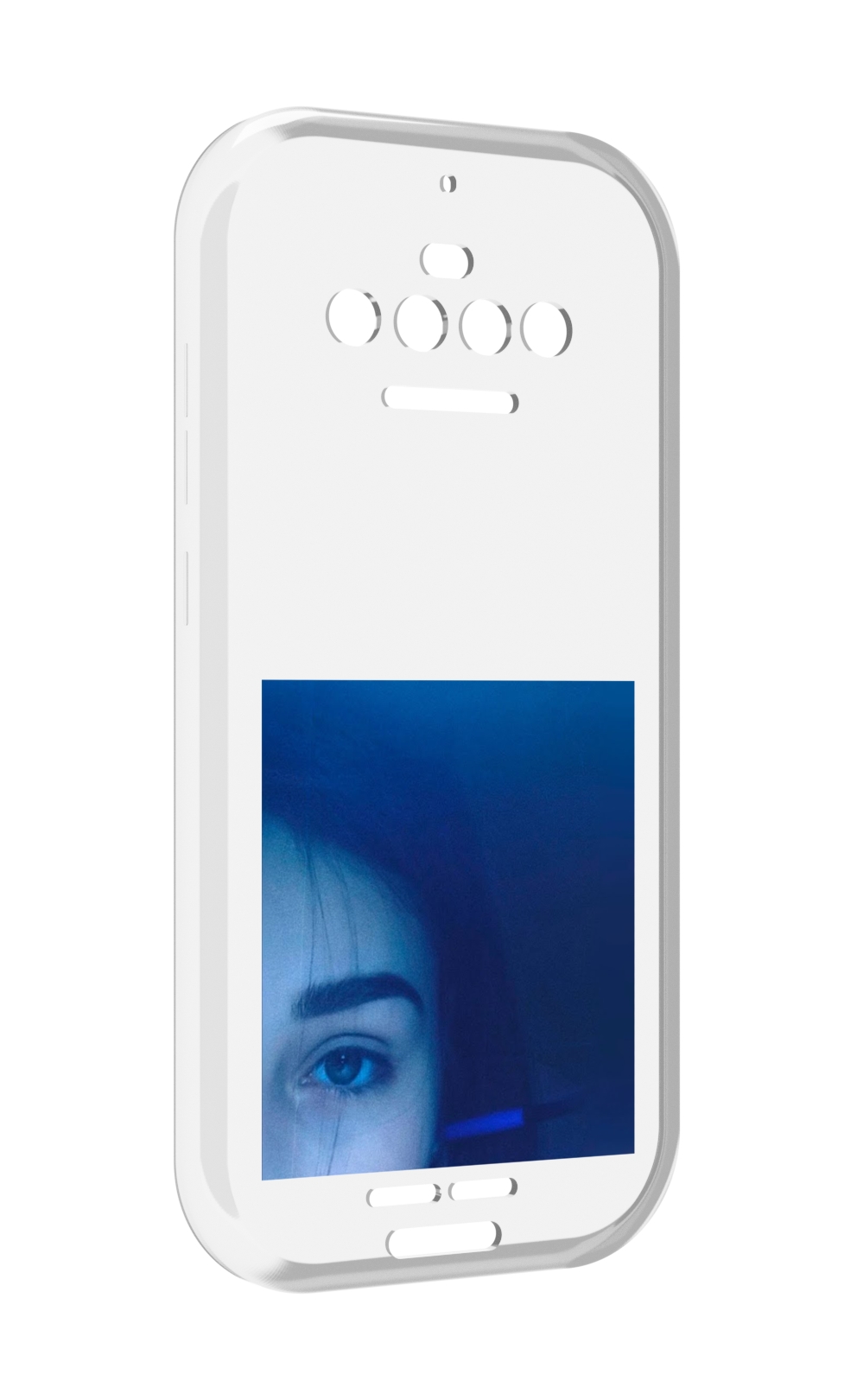 

Чехол MyPads Hate Love face для Oukitel F150 R2022, Прозрачный, Tocco