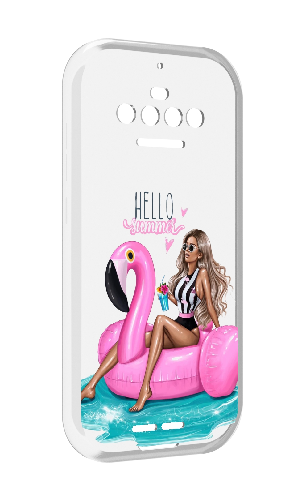 

Чехол MyPads Hello-summer для Oukitel F150 R2022, Прозрачный, Tocco