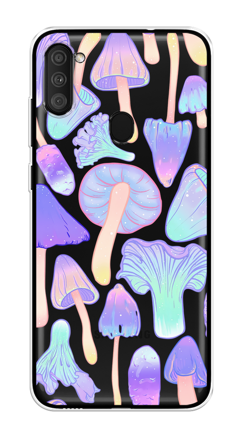 

Чехол на Samsung Galaxy A11/M11 "Пастельные грибы", Фиолетовый;голубой, 2100150-1